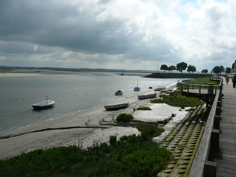 Promenade le long de la baie à Saint-Valéry-sur-Somme